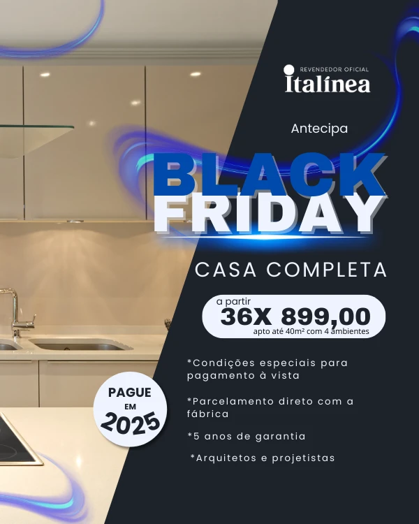 Revendedor oficial Italínea Antecipa Black Friday